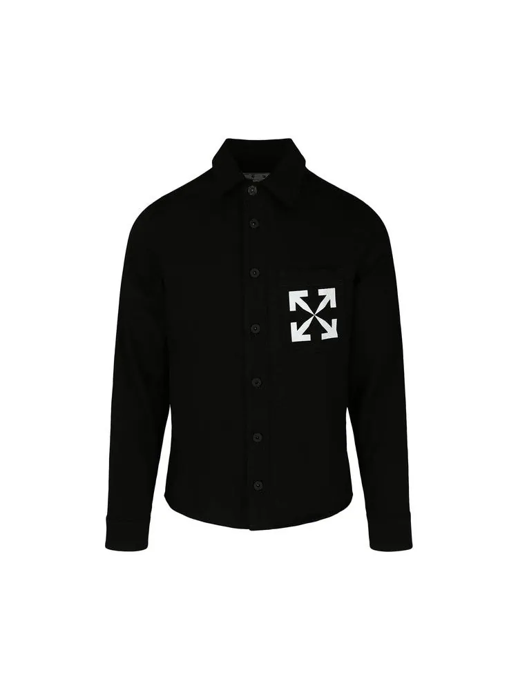Рубашка Off-White Arrow Denim Shirt — изображение 1 из 2, черный