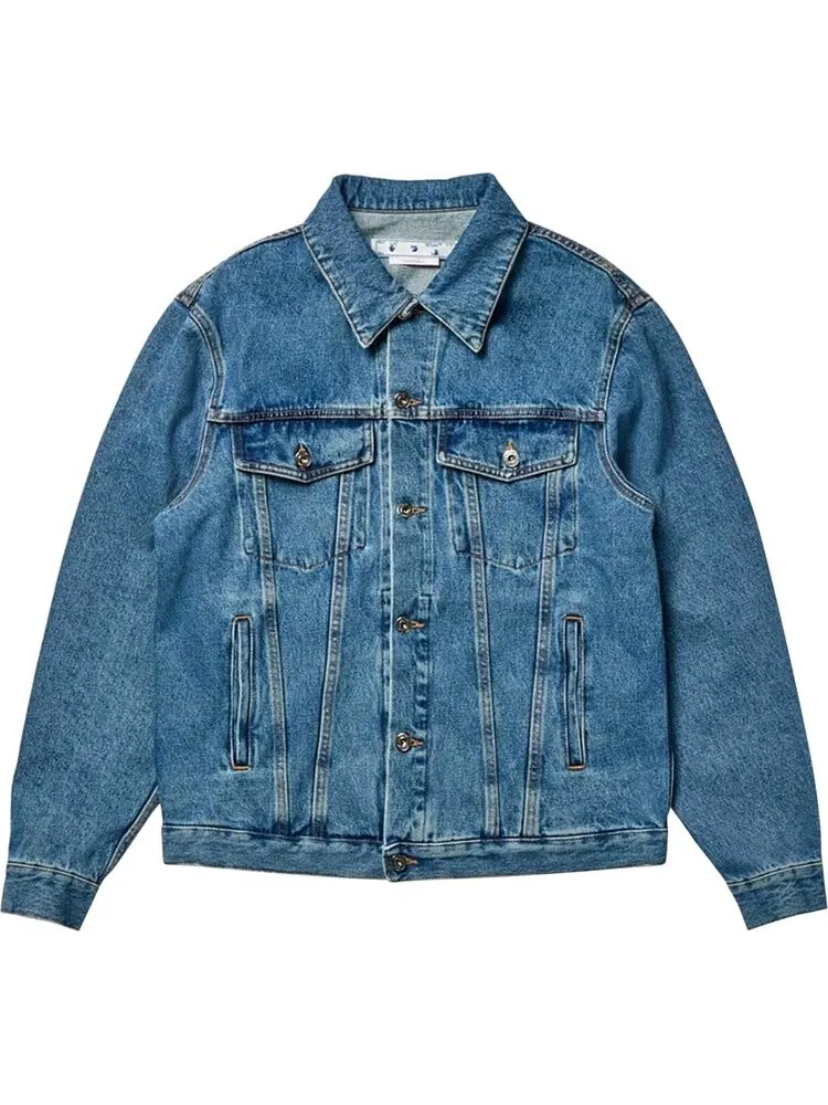 Куртка Off-White Skate Denim Jacket 'Medium Blue' — изображение 1 из 2, синий
