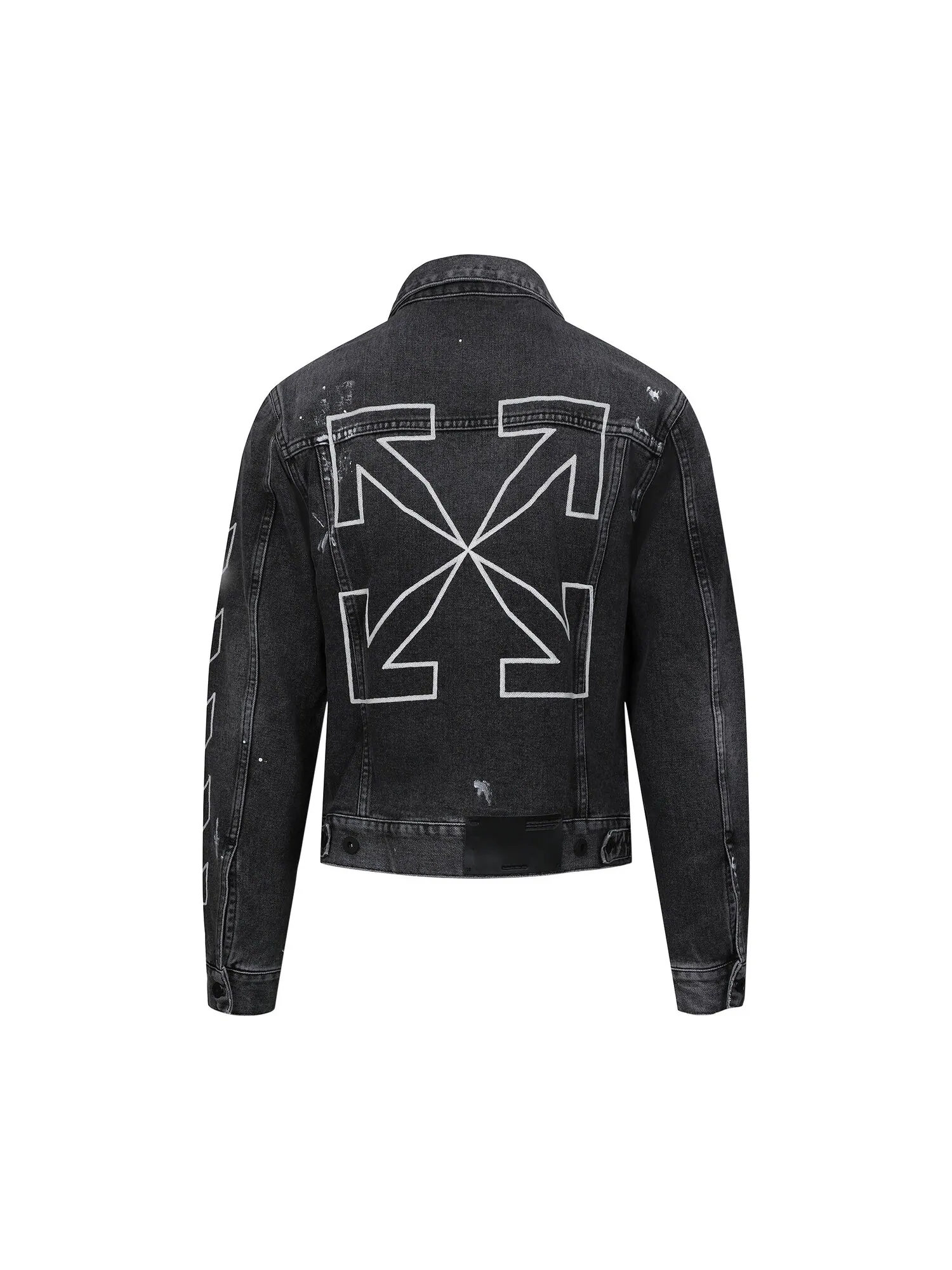 Узкая куртка Off-White Diag Outline Paint — изображение 2 из 3, серый