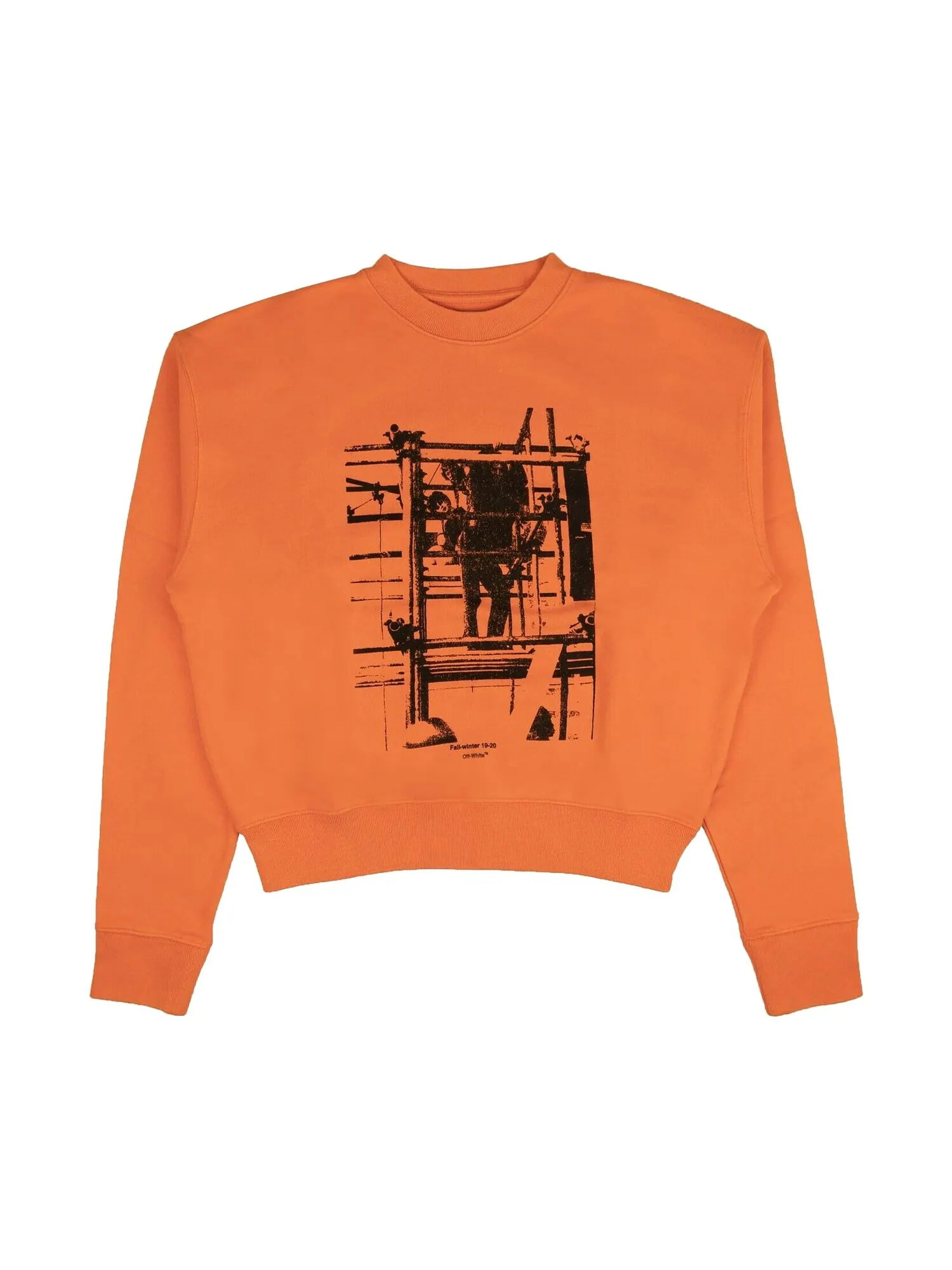 Off-White Толстовка с капюшоном с рисунком Оранжевый — изображение 1 из 2