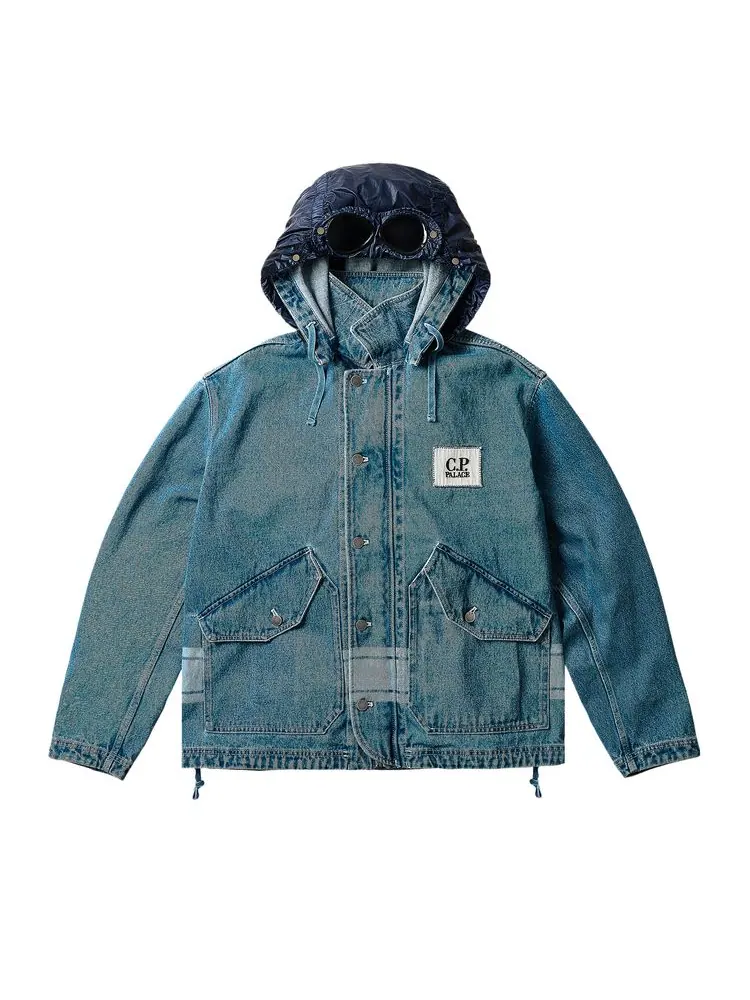 Куртка Palace x C.P. Company Denim 14 3/4oz Goggle Jacket 'Denim'