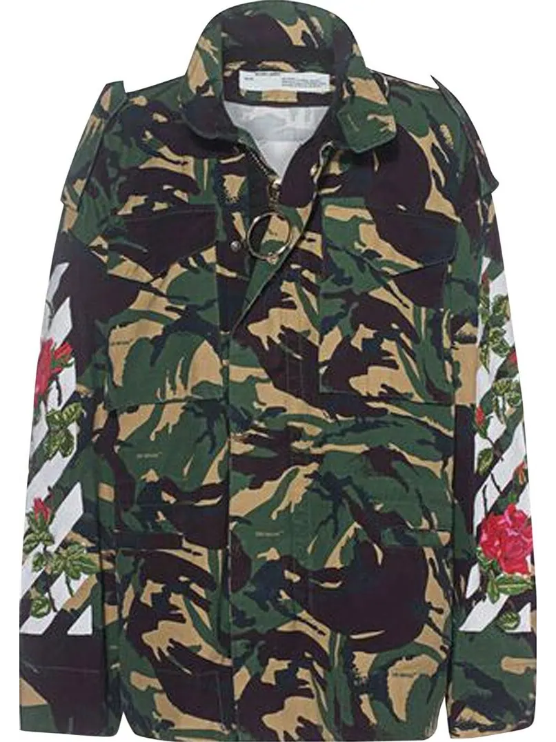 Куртка Off-White Diagonal Rose Stripes Camo Jacket 'Camo' — изображение 1 из 1, мульти