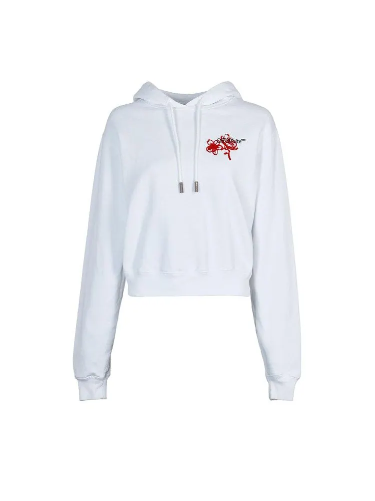 Худи Off-White CNY Cropped Hoodie — изображение 1 из 2, белый