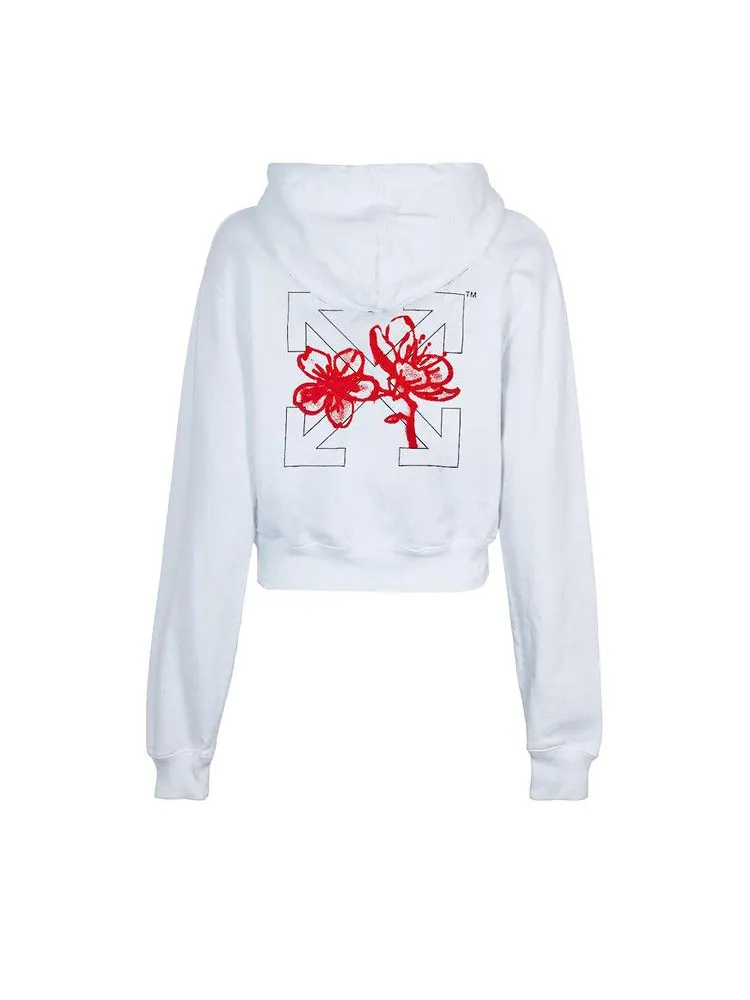 Худи Off-White CNY Cropped Hoodie — изображение 2 из 2, белый