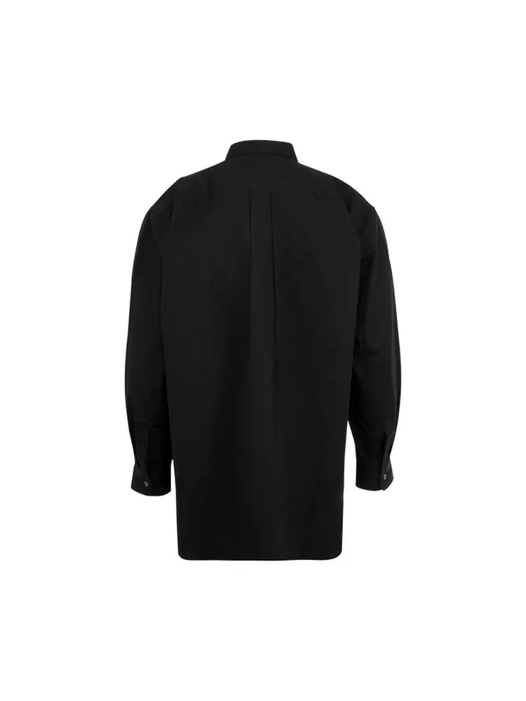 Рубашка Comme des Garçons Homme Plus Mesh Check Long-Sleeve Shirt — изображение 2 из 2, черный