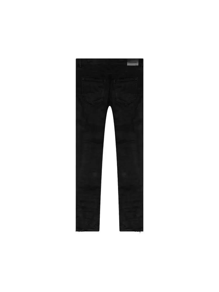 Джинсы PURPLE BRAND Low Rise Skinny Fit 'Black Resin' — изображение 2 из 2, черный