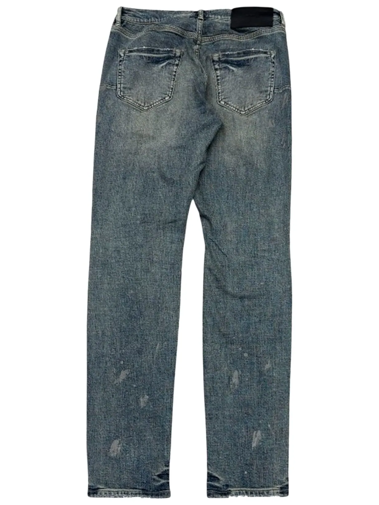 Джинсы PURPLE BRAND Worn Slashed Paint Denim — изображение 2 из 2, синий
