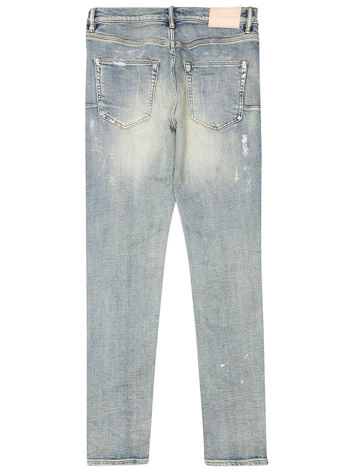 Джинсы PURPLE BRAND Paint Blowout Jeans 'Light Indigo' — изображение 2 из 2, светлый индиго