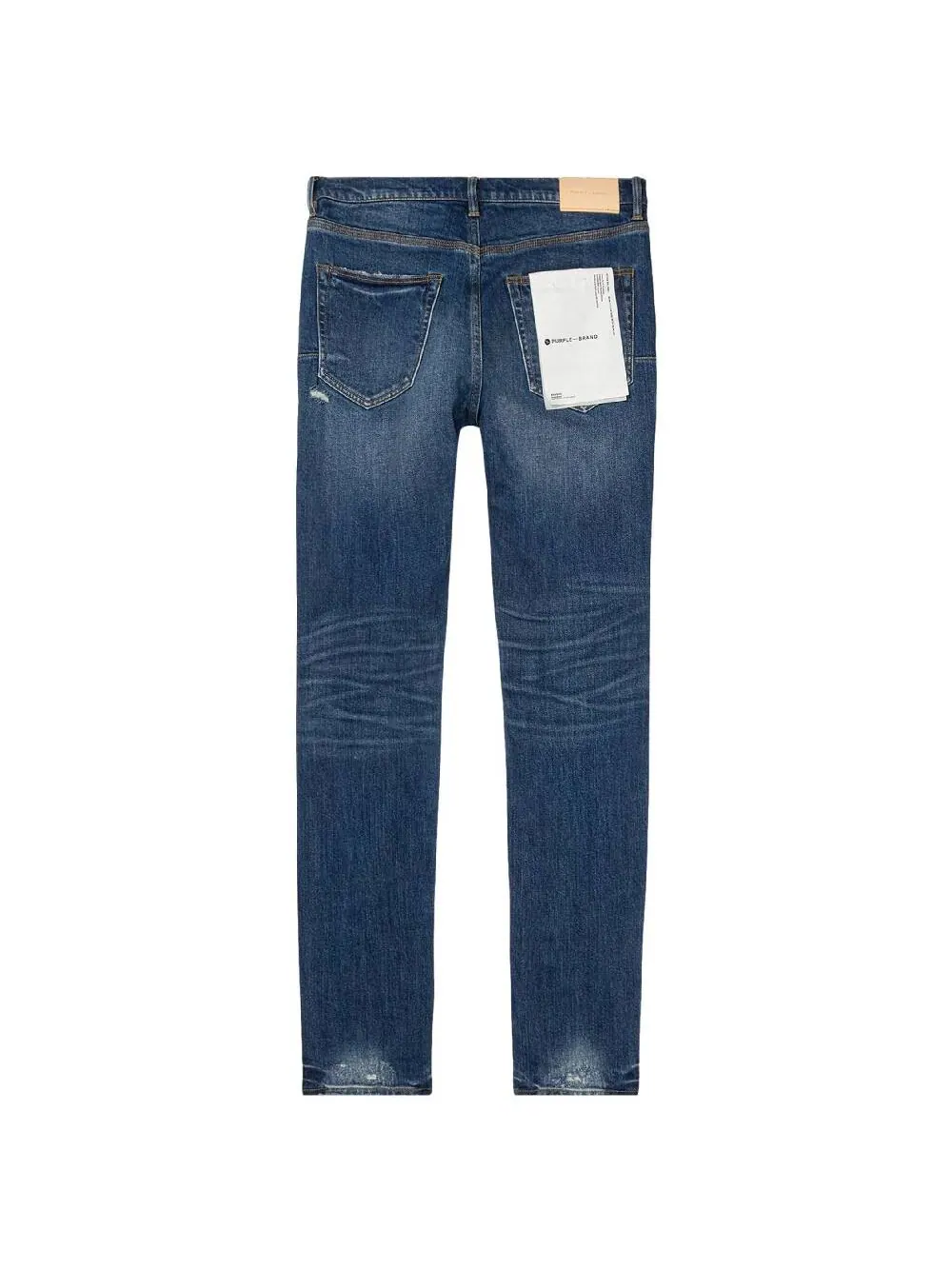 Джинсы узкие Purple Brand One Year Worn — изображение 2 из 2, синий