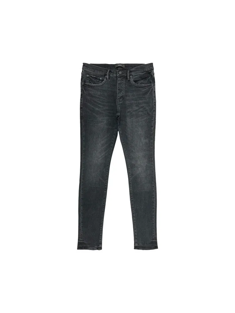 Брюки PURPLE BRAND Hotfix Logo Denim — изображение 1 из 1, черный