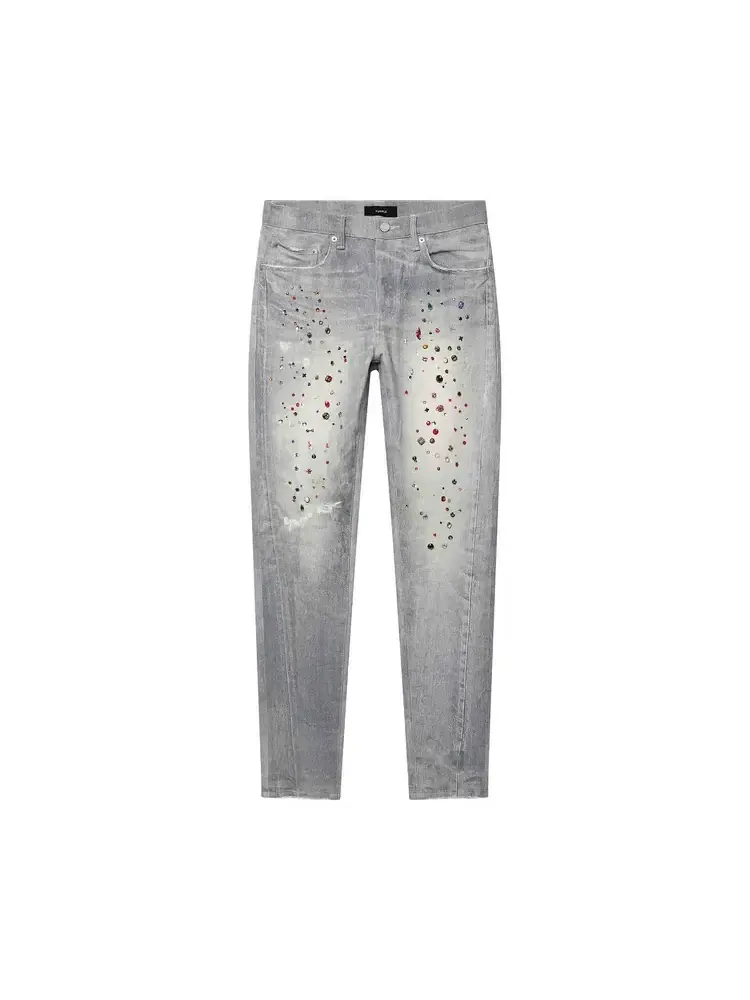 PURPLE BRAND Jewel Print 'Light Indigo' — изображение 1 из 1, синий