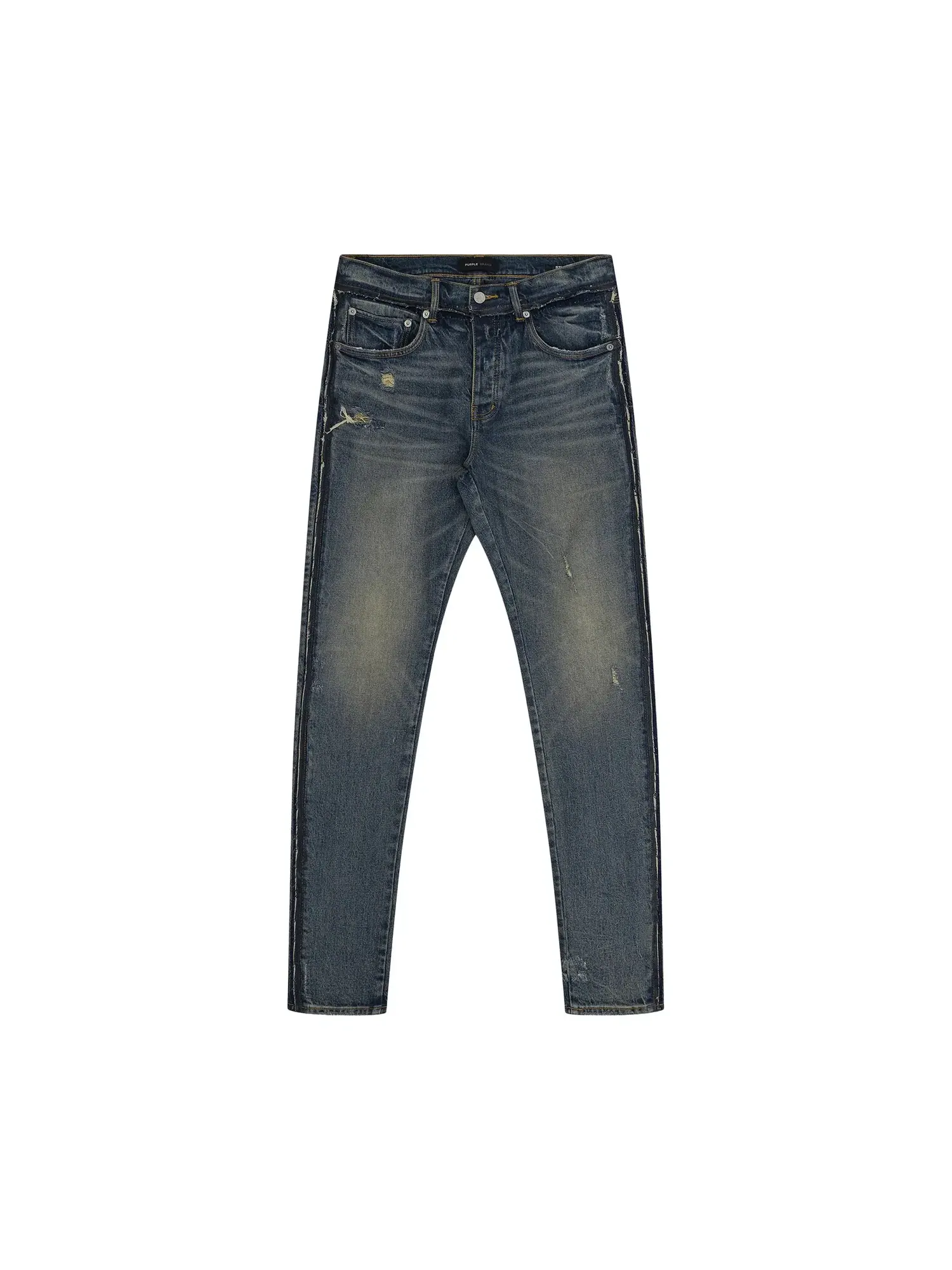 Пальто PURPLE BRAND Skinny Shadow Seam Coated — изображение 1 из 1, темный индиго