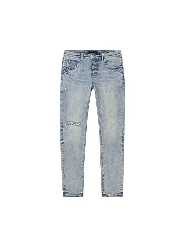 Джинсы PURPLE BRAND P001 Worn Reflective Denim 'Light Indigo' — изображение 1 из 1, синий