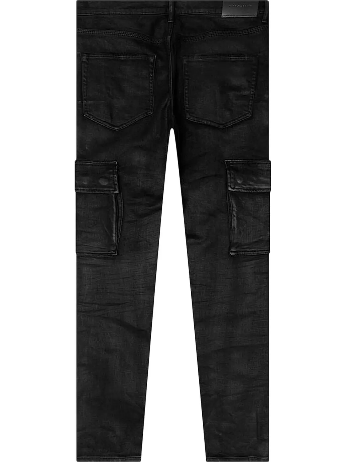Брюки PURPLE BRAND Cargo Flare 'Black Resin' — изображение 2 из 2, черный