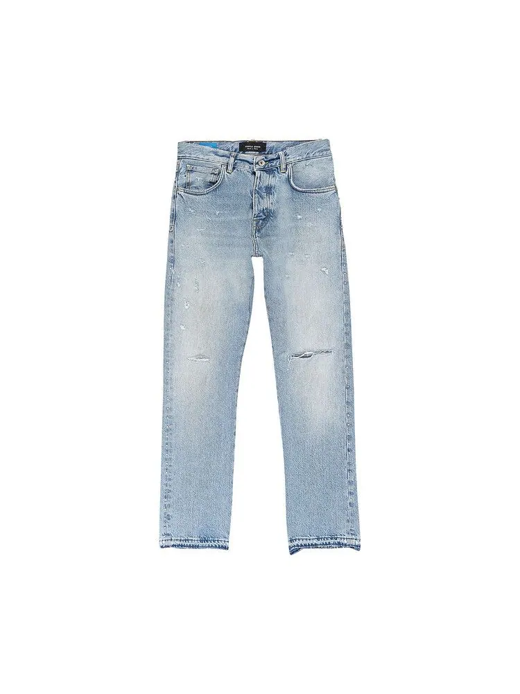 Джинсы PURPLE BRAND Faded Crytal Racer Skinny Jeans — изображение 1 из 3, синий