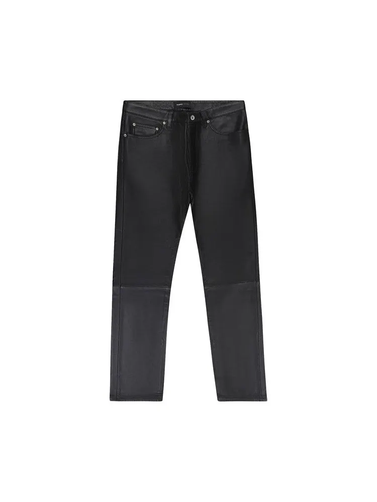 Брюки PURPLE BRAND Leather Relaxed Fit Pant — 1