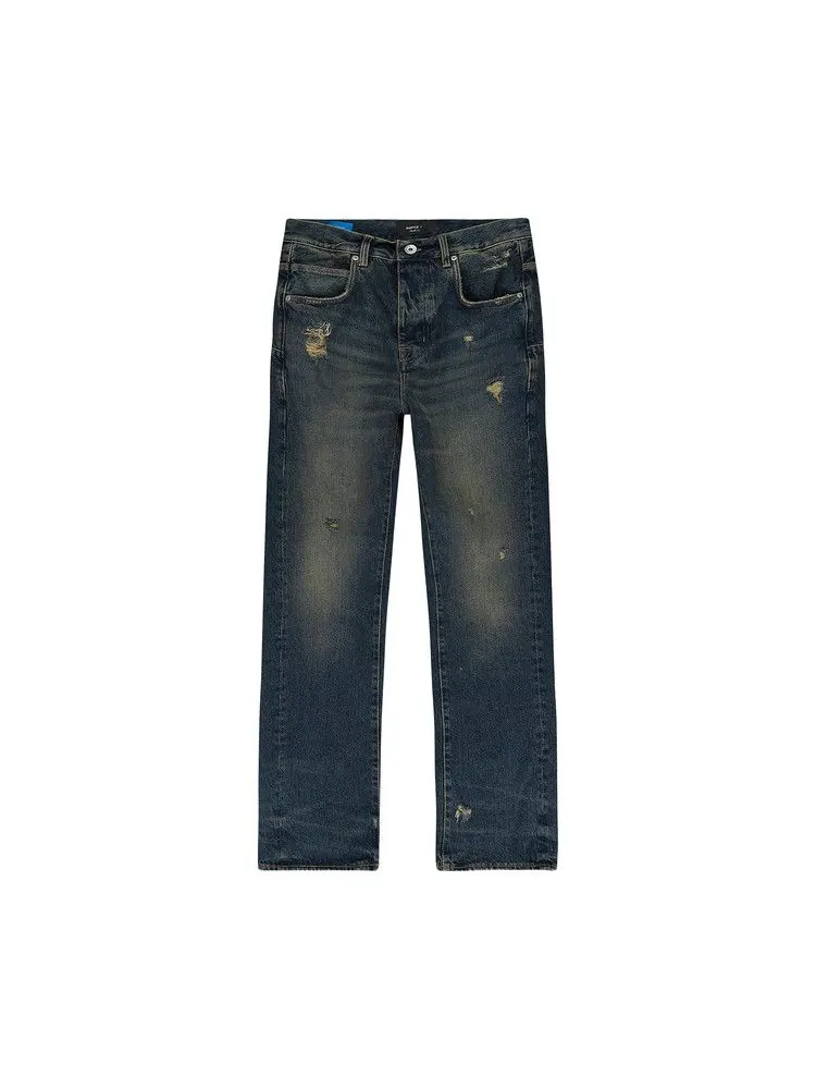Джинсы PURPLE BRAND Ripped Wide Leg Jeans — изображение 1 из 1, синий