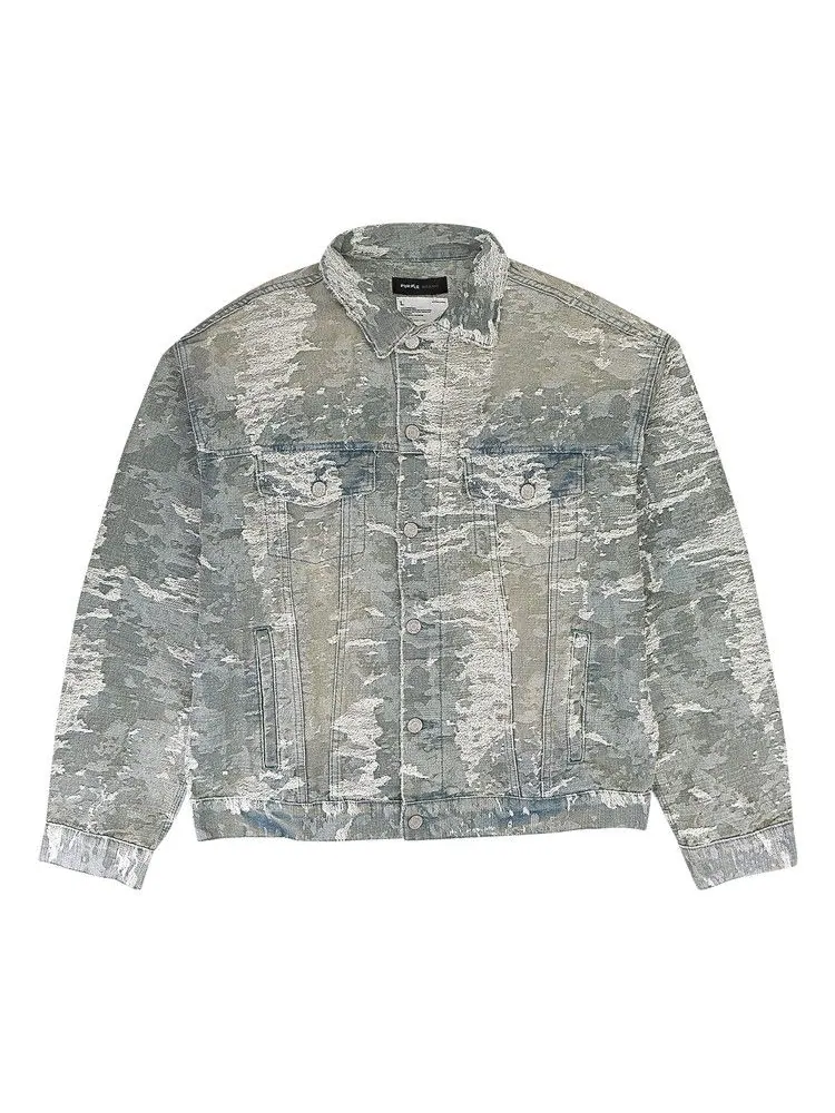 Куртка PURPLE BRAND Jacquard Jacket — изображение 1 из 3, синий