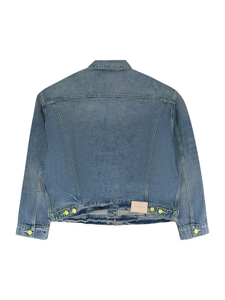 Куртка PURPLE BRAND Vintage Washed Denim Jacket — изображение 2 из 3, синий