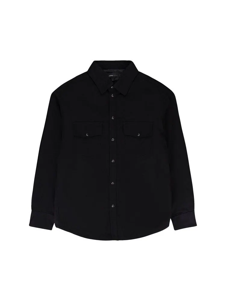 Куртка PURPLE BRAND Padded Western Jacket — изображение 1 из 3, черный
