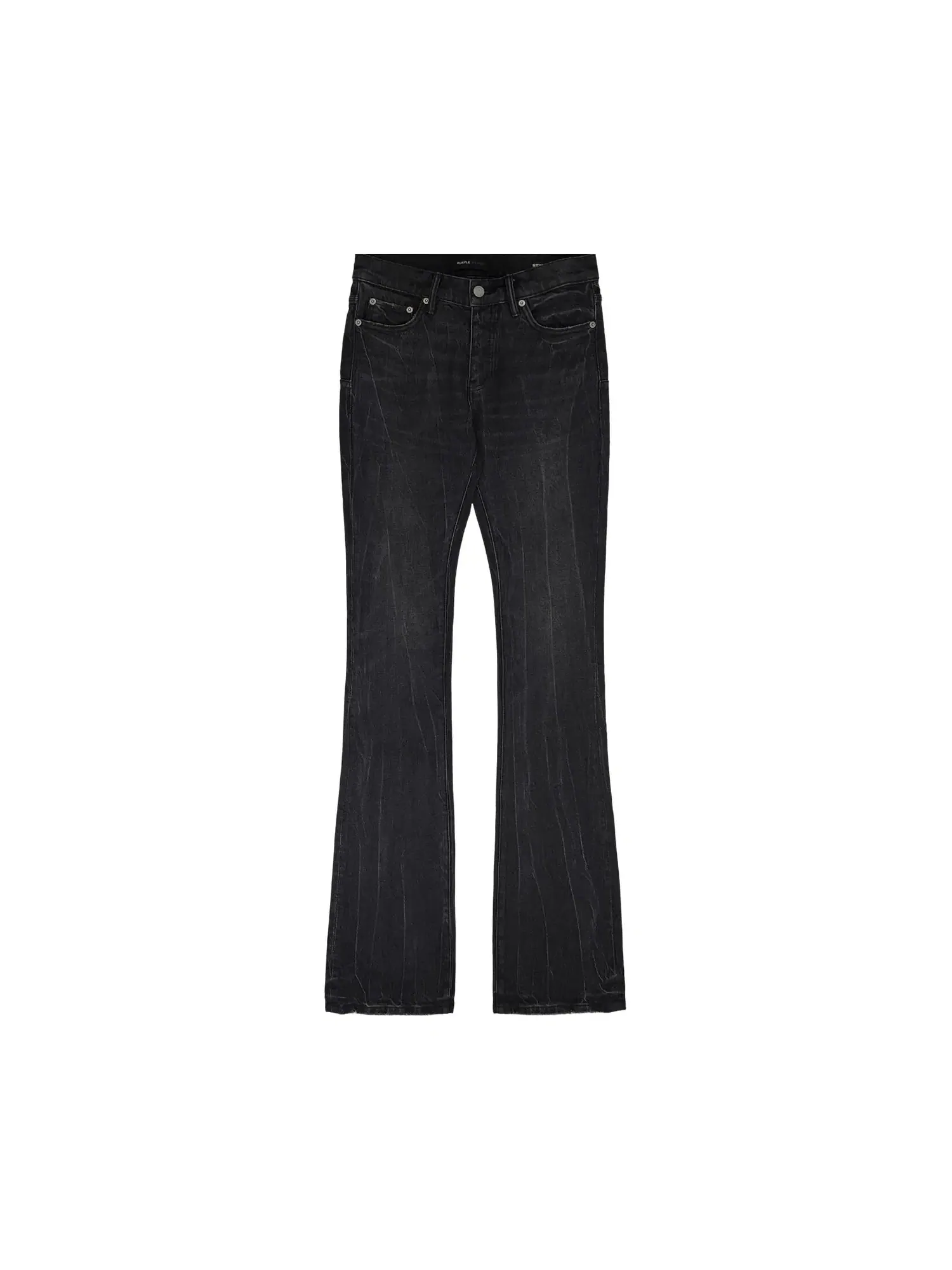 Пальто PURPLE BRAND Super Stack Flare Coated — изображение 1 из 1, черный