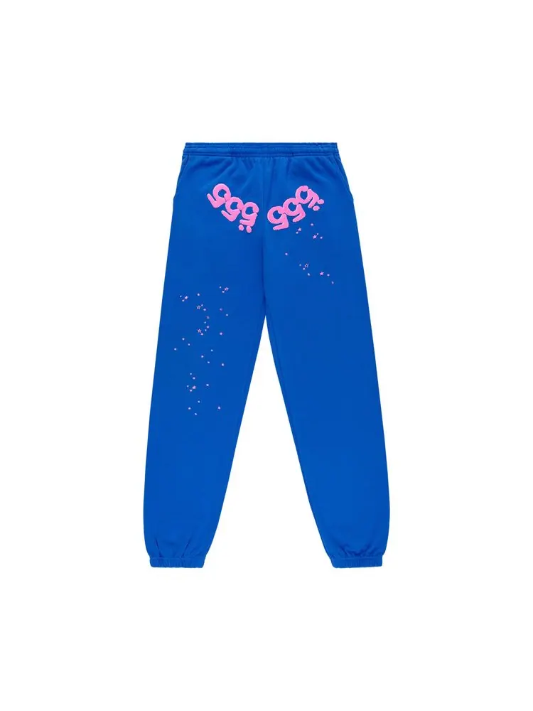 Спортивные брюки Sp5der Angel Number Sweatpant 'Blue' — изображение 1 из 3, синий