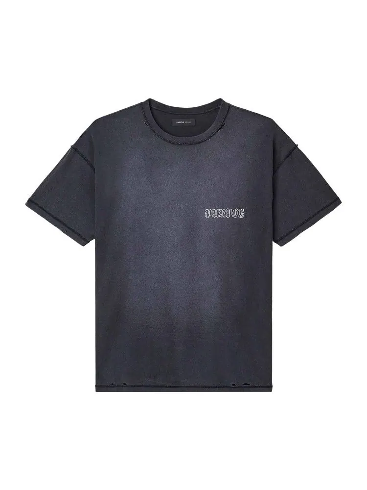 Футболка PURPLE BRAND Textured Inside Out Tee — изображение 1 из 1, черный