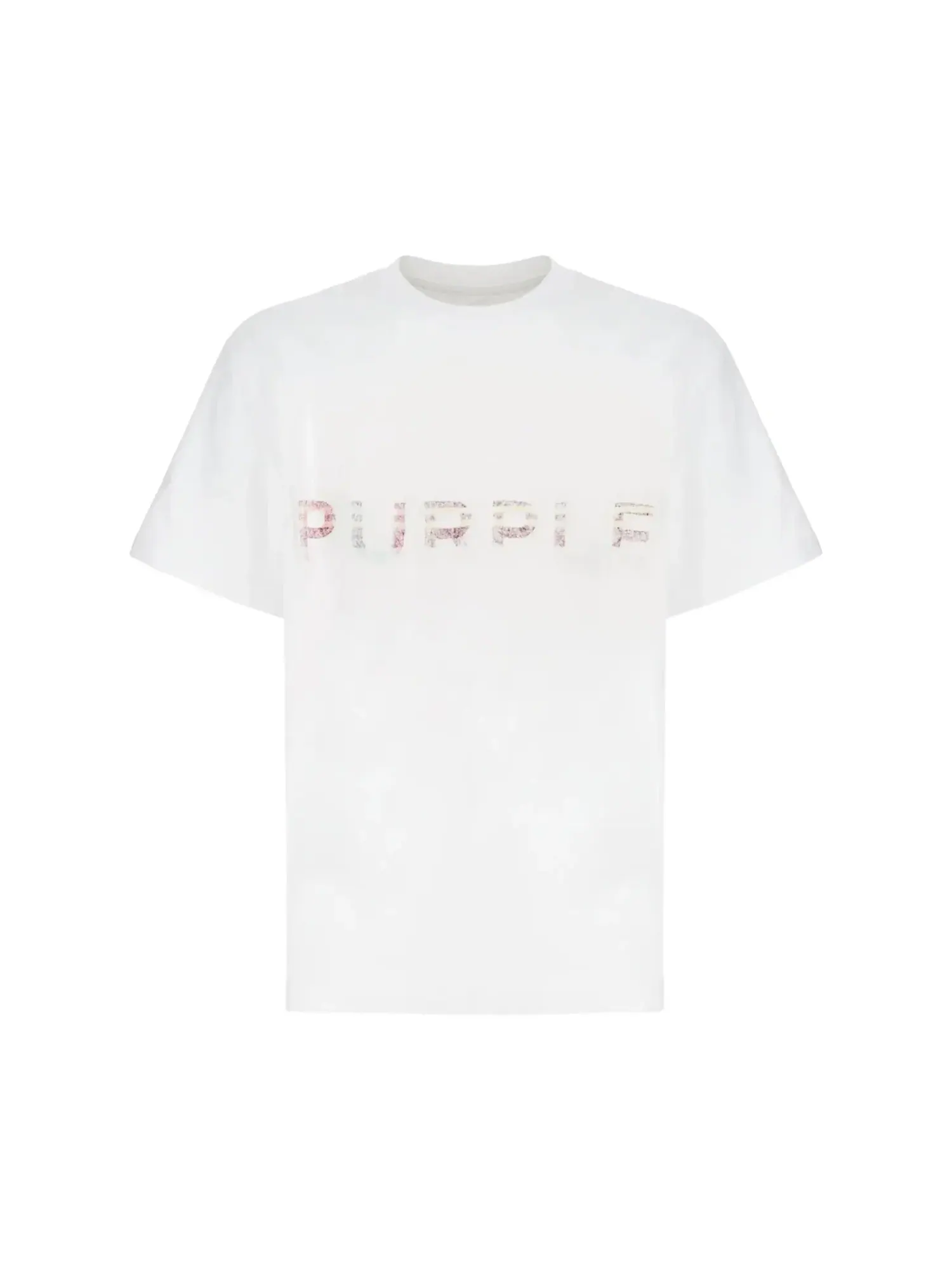 Футболка с коротким рукавом из плотного трикотажа марки PURPLE BRAND — изображение 1 из 1, белый