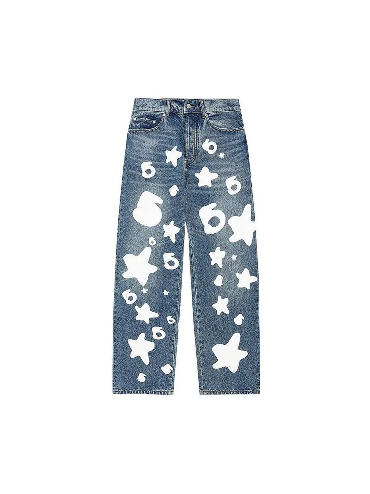 Брюки Sp5der Beluga Wash Denim — 1