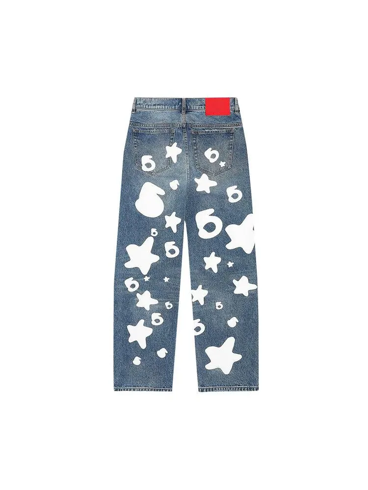 Брюки Sp5der Beluga Wash Denim — 2