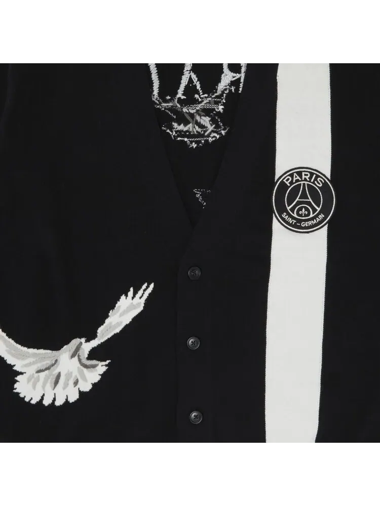 Кардиган Paris Saint-Germain x 3.PARADIS Tour Eiffel Cardigan 'Black' — изображение 3 из 3, черный
