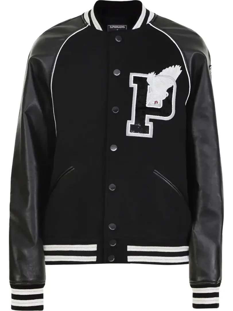 Куртка Paris Saint-Germain Varsity Jacket 'Black' — изображение 1 из 1, черный