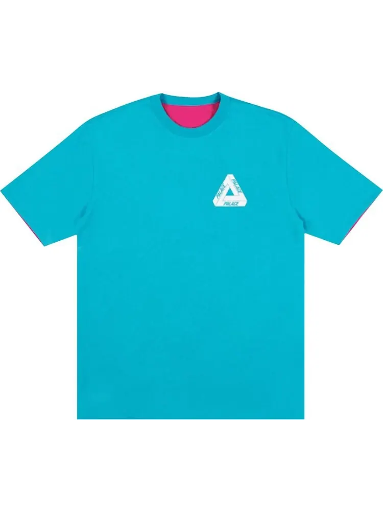 Футболка Palace Reverso T-Shirt 'Teal/Magenta' — изображение 1 из 4, бирюзовый