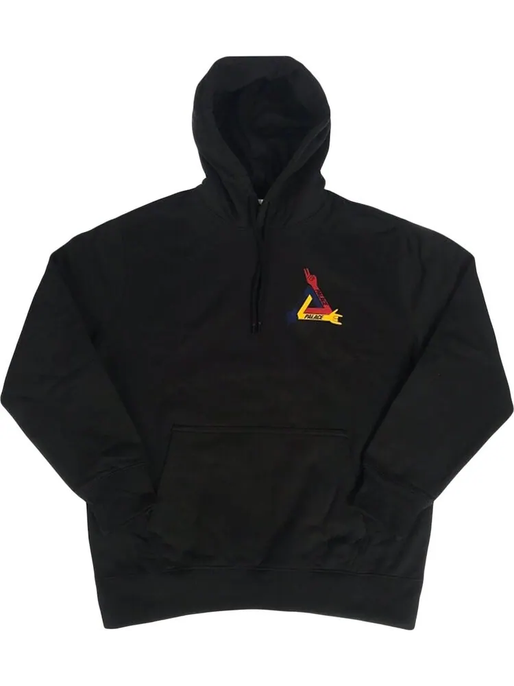 Толстовка Palace JCDC Hood 'Black' — изображение 1 из 1, черный