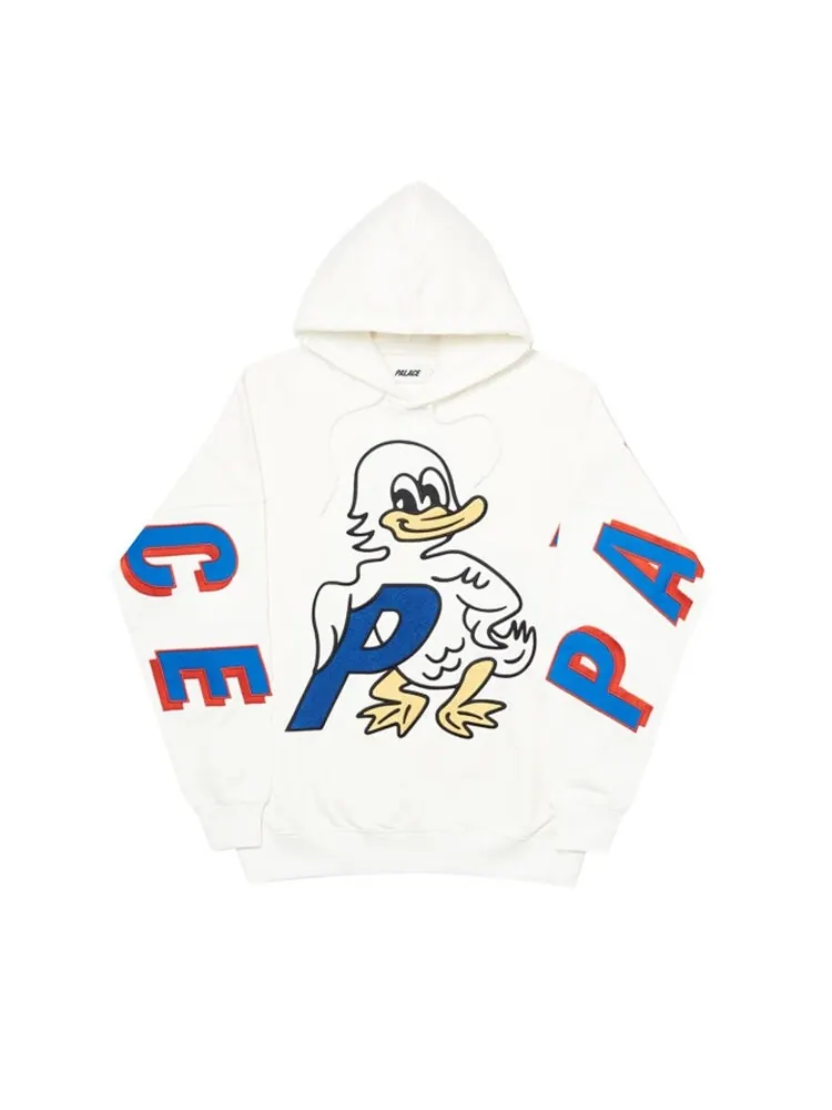 Толстовка Palace Duck Out Hood 'White' — изображение 1 из 1, белый