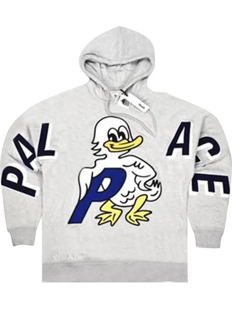 Толстовка Palace Duck Out Hood 'Grey Marl' — изображение 1 из 1, серый