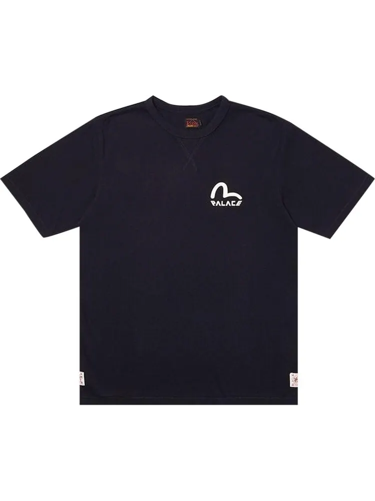 Футболка Palace x Evisu T-Shirt 'Black' — изображение 1 из 1, черный