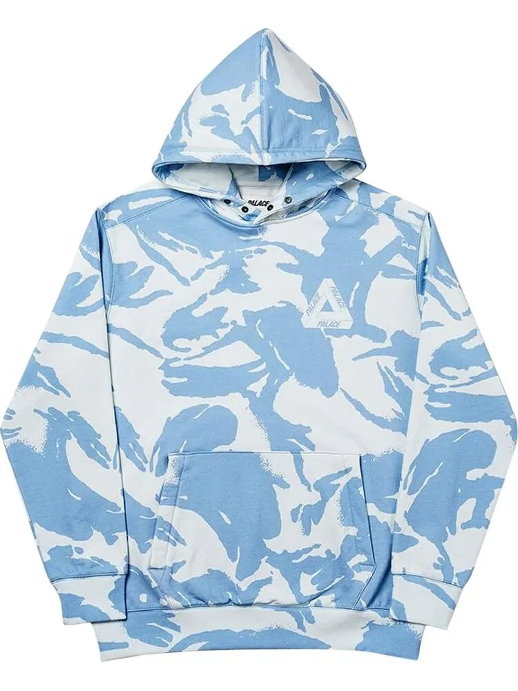 Толстовка Palace Pealed Hood 'Blue' — изображение 1 из 1, синий