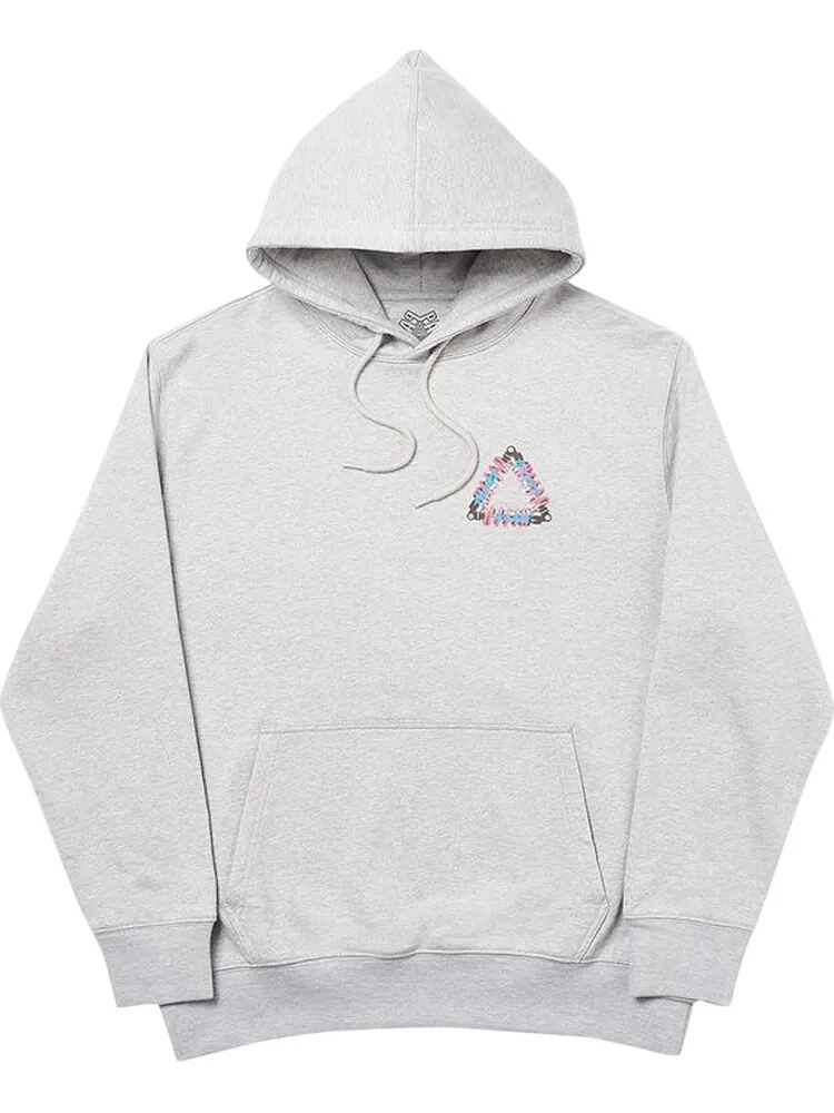 Толстовка Palace Tri-Pumping Hood 'Grey Marl' — изображение 1 из 1, серый