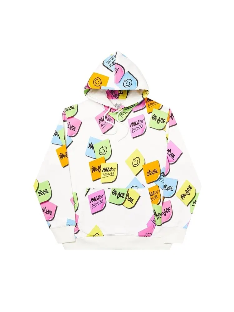 Толстовка Palace Palast Minute AOP Hood 'White' — изображение 1 из 1, белый