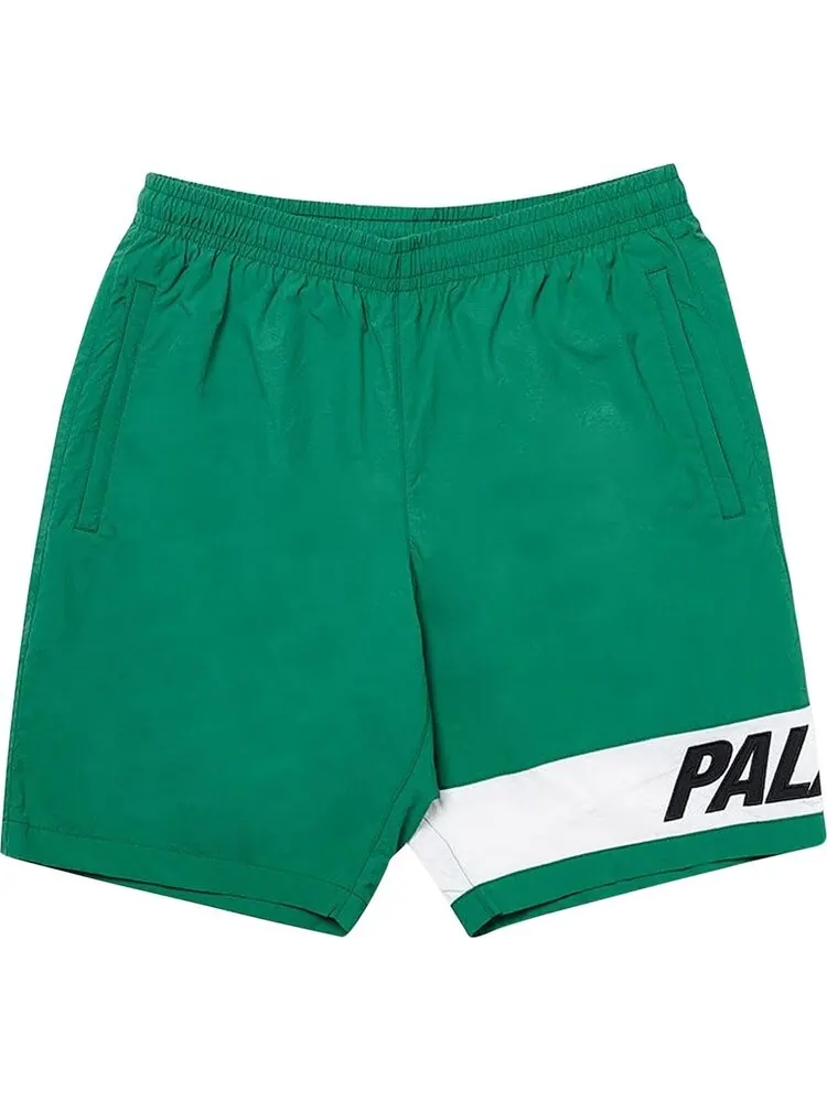 Шорты Palace Side Short 'Green/White' — изображение 1 из 1, зеленый