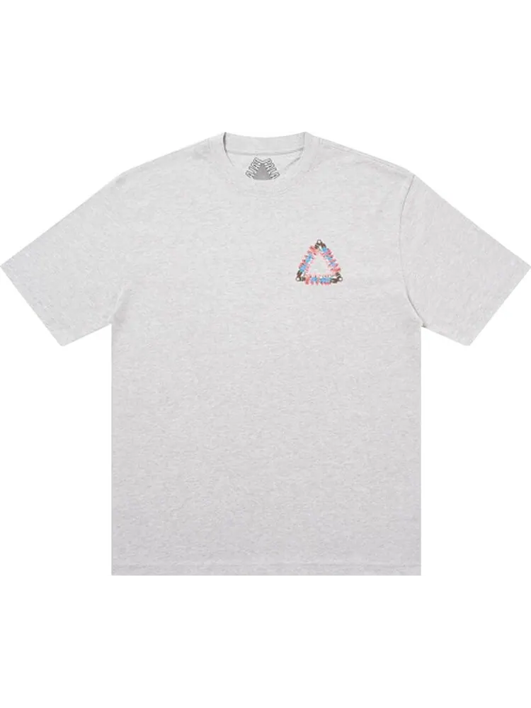 Футболка Palace Tri-Pumping T-Shirt 'Grey Marl' — изображение 1 из 2, серый