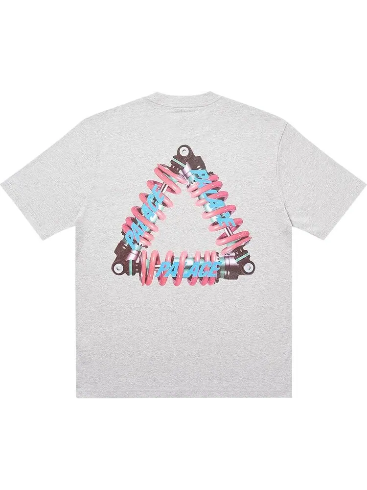 Футболка Palace Tri-Pumping T-Shirt 'Grey Marl' — изображение 2 из 2, серый