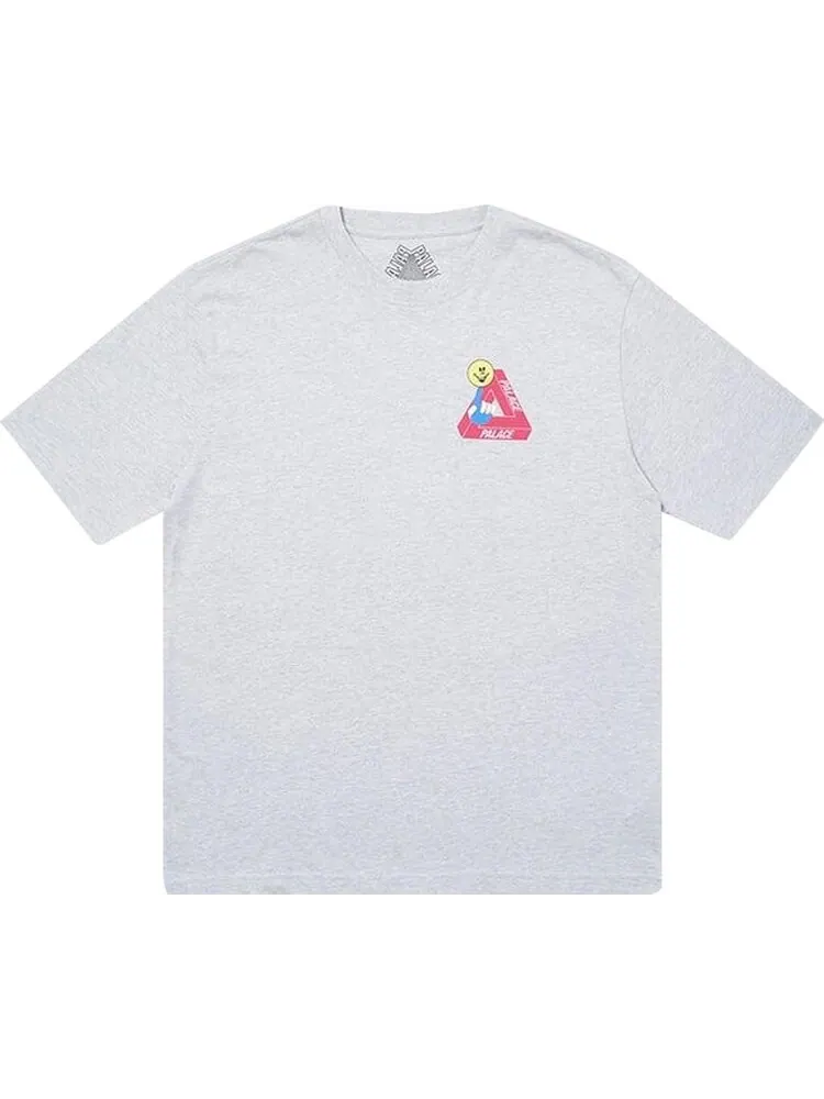 Футболка Palace Tri-Smiler T-Shirt 'Grey Marl' — изображение 1 из 1, серый