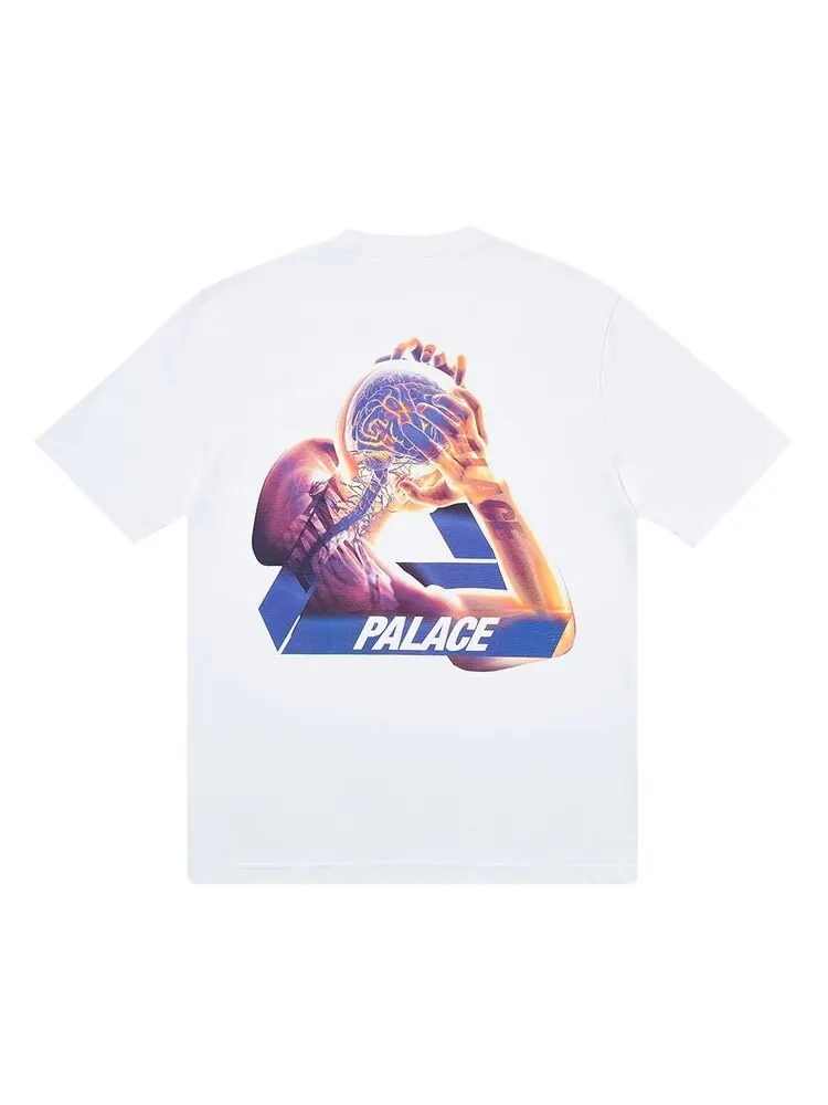 Футболка Palace Tri-Gaine T-Shirt 'White' — изображение 1 из 2, белый