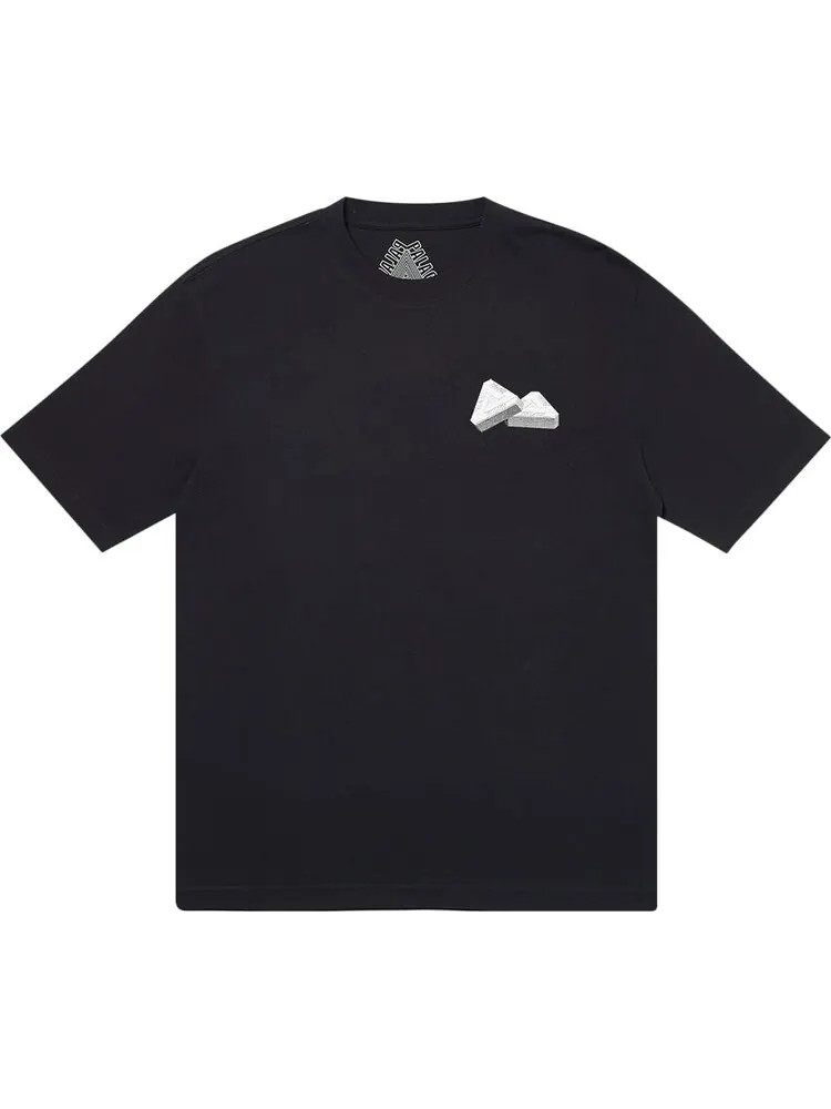 Футболка Palace Tri-Gaine T-Shirt 'Black' — изображение 2 из 2, черный