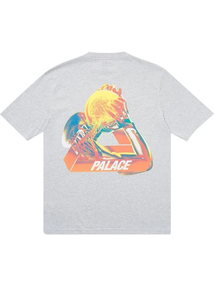 Футболка Palace Tri-Gaine T-Shirt 'Grey Marl' — изображение 1 из 2, серый