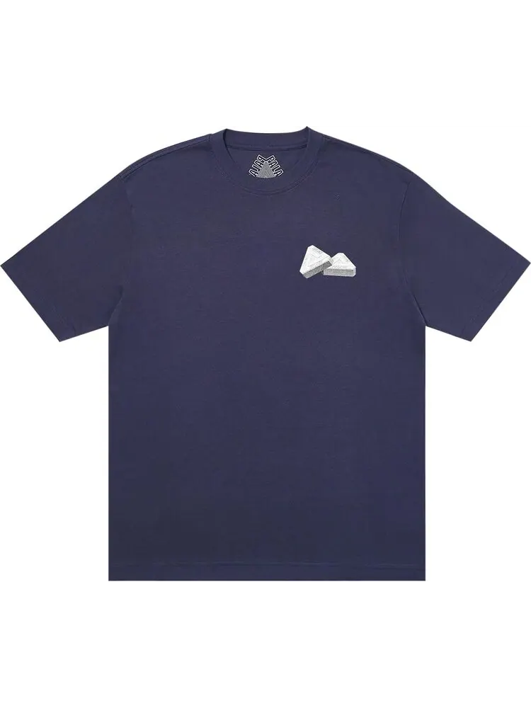 Футболка Palace Tri-Gaine T-Shirt 'Navy' — изображение 1 из 2, синий