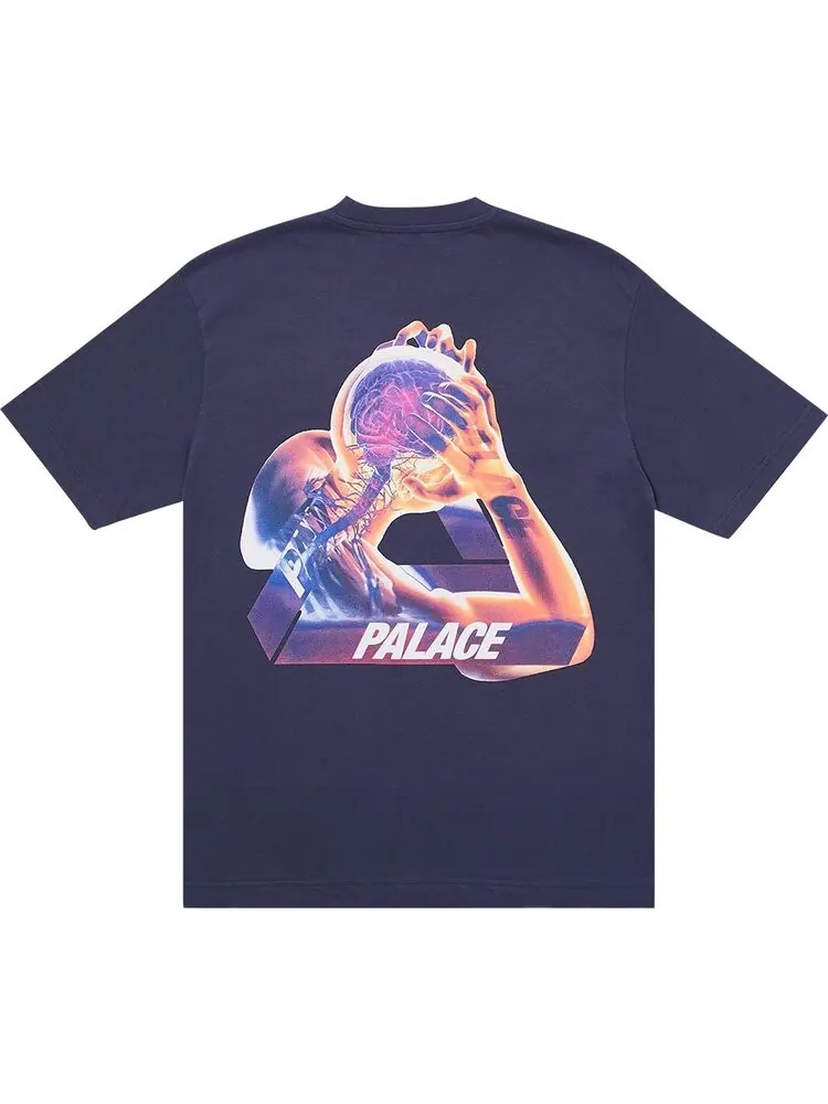 Футболка Palace Tri-Gaine T-Shirt 'Navy' — изображение 2 из 2, синий