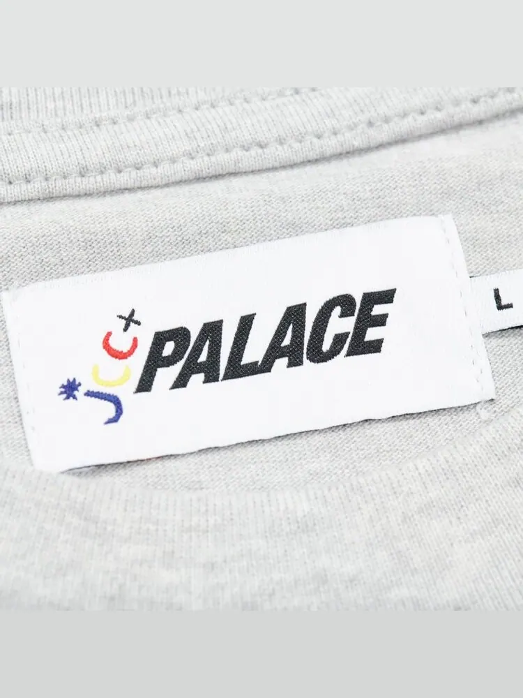 Футболка Palace JCDC2 T-Shirt 'Grey Marl' — изображение 3 из 3, серый